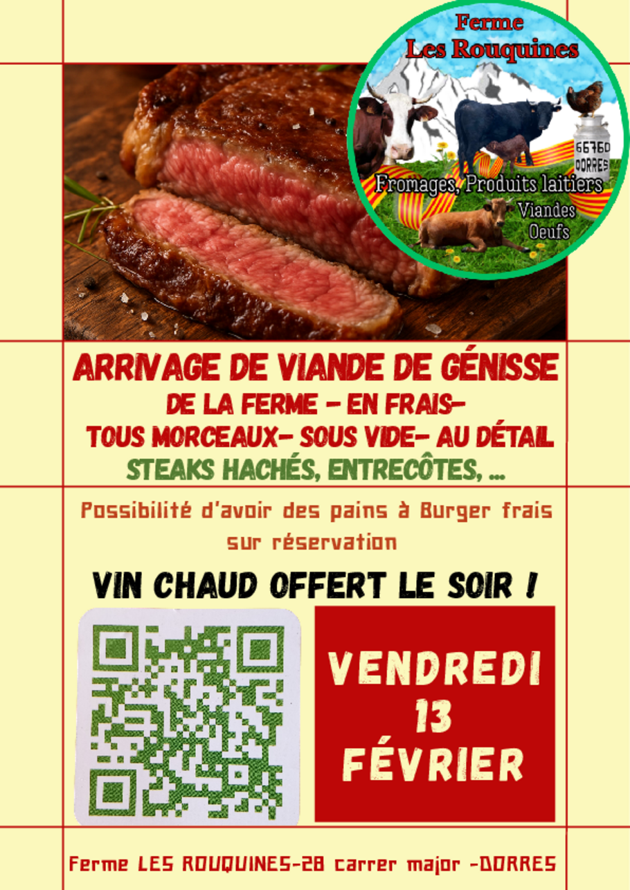 Arrivage de Viande de bœuf sous vide au détail, saucisse sèche, chorizo